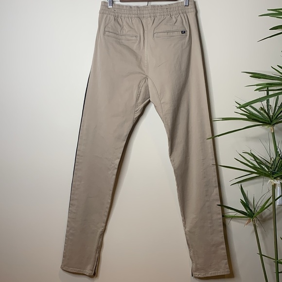 Hollister | Stacked Skinny Advanced Stretch Side Stripe Elastic Zip Cuff Pants S - Picture 17 of 17